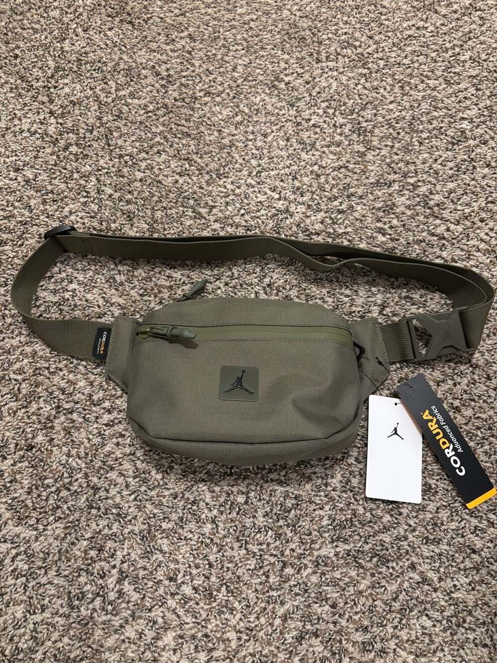Jordan Cordura Franchise Crossbody Bag Medium Olive